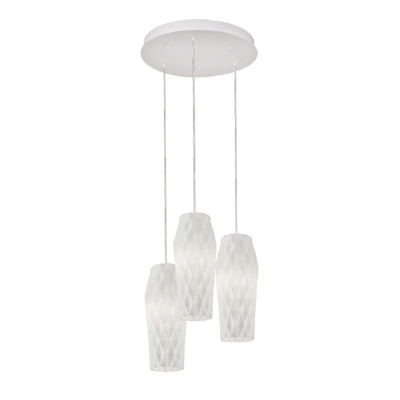 Mediterranean - Style Ceiling Lights with Terra - Cotta and Ceramic DetailsMediterranean - Style Ceiling Lights with Terra - Cotta and Ceramic DetailsThree Light Pendant
