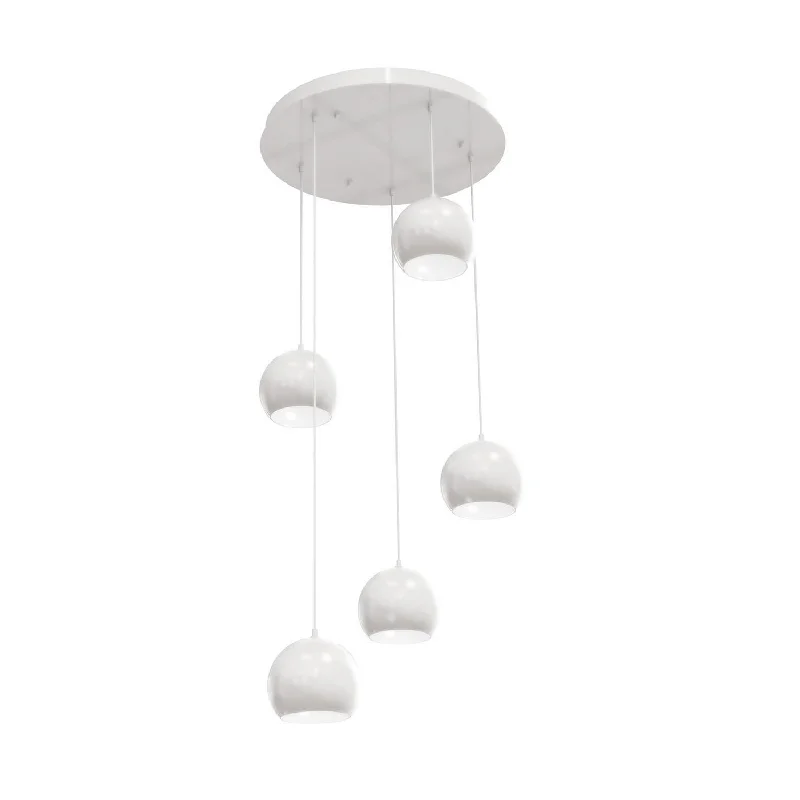 Bohemian Ceiling Lights with Beads, Tassels, and Colorful GlassBohemian Ceiling Lights with Beads, Tassels, and Colorful GlassFive Light Pendant