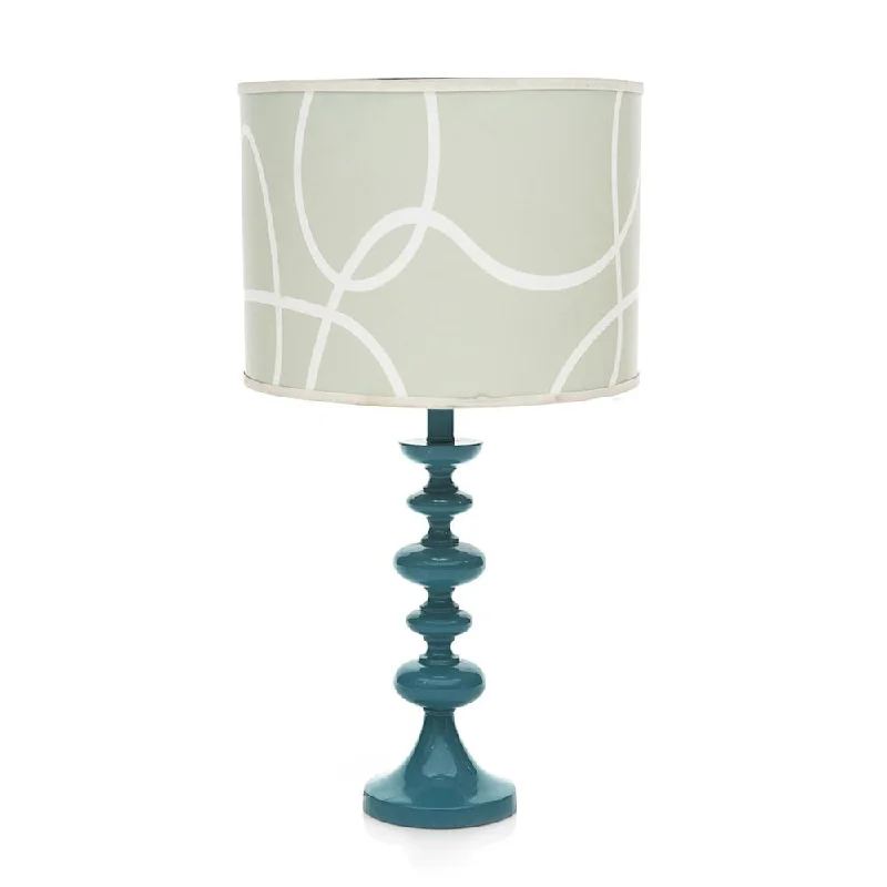 asian inspired table lamps with bamboo accents for a zen atmosphereasian inspired table lamps with bamboo accents for a zen atmosphereTeal Stacked Base Table Lamp