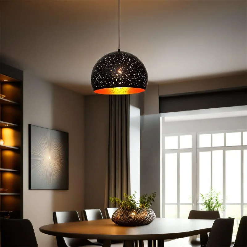 Retro Ceiling Lights Inspired by the 1950s and 1960s DesignRetro Ceiling Lights Inspired by the 1950s and 1960s DesignCeleste Pendant Light in Black Dome w/ Gold interior (ø350mm) Retro Ceiling Lights Inspired by the 1950s and 1960s DesignRetro Ceiling Lights Inspired by the 1950s and 1960s DesignCeleste Pendant Light in Black Dome w/ Gold interior (ø350mm)