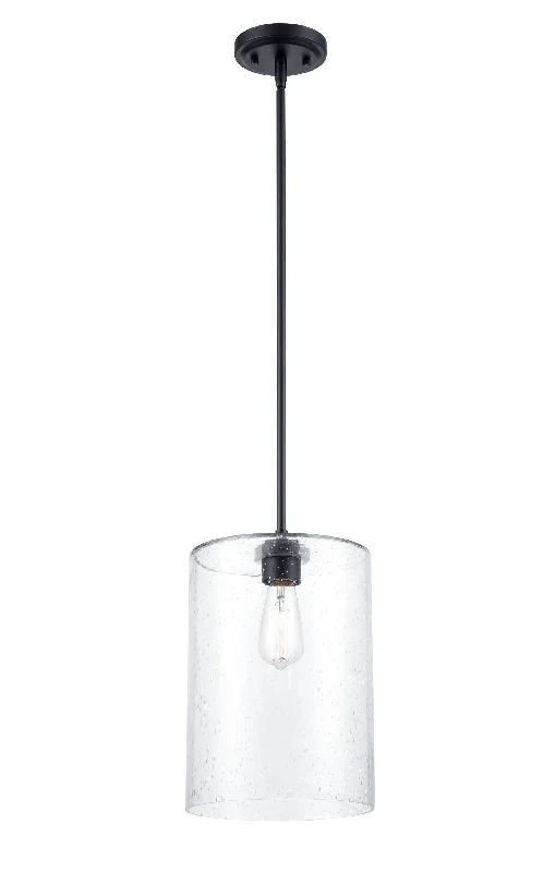 Retro Ceiling Lights Inspired by the 1950s and 1960s DesignRetro Ceiling Lights Inspired by the 1950s and 1960s DesignMoven Mini-Pendant - Matte Black - Clear Seeded Glass - 9in. Diameter - E26 Medium Base Retro Ceiling Lights Inspired by the 1950s and 1960s DesignRetro Ceiling Lights Inspired by the 1950s and 1960s DesignMoven Mini-Pendant - Matte Black - Clear Seeded Glass - 9in. Diameter - E26 Medium Base
