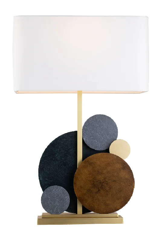 art deco table lamps with geometric shapes for a retro touchart deco table lamps with geometric shapes for a retro touchMulticolor Metal Disc Table Lamp | Liang & Eimil Bables