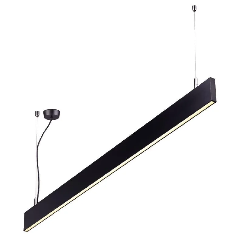 Glass Ceiling Lights with Frosted, Colored, or Etched GlassGlass Ceiling Lights with Frosted, Colored, or Etched Glass230V Office Pendant Linkable SPEND40 25W 4000K Natural White 608 * 18.5 * 80mm - BLACK Glass Ceiling Lights with Frosted, Colored, or Etched GlassGlass Ceiling Lights with Frosted, Colored, or Etched Glass230V Office Pendant Linkable SPEND40 25W 4000K Natural White 608 * 18.5 * 80mm - BLACK