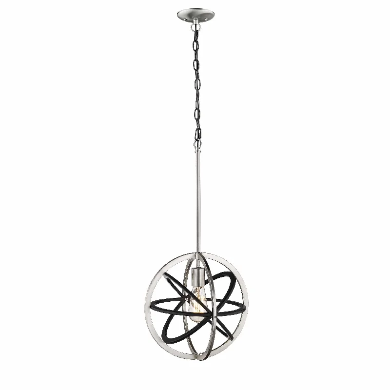 Industrial Style Ceiling Lights with Exposed Bulbs and Metal CagesIndustrial Style Ceiling Lights with Exposed Bulbs and Metal CagesPendant Fixture - Matte Black / Brushed Nickel - 12in. Diameter - E26 Medium Base Industrial Style Ceiling Lights with Exposed Bulbs and Metal CagesIndustrial Style Ceiling Lights with Exposed Bulbs and Metal CagesPendant Fixture - Matte Black / Brushed Nickel - 12in. Diameter - E26 Medium Base