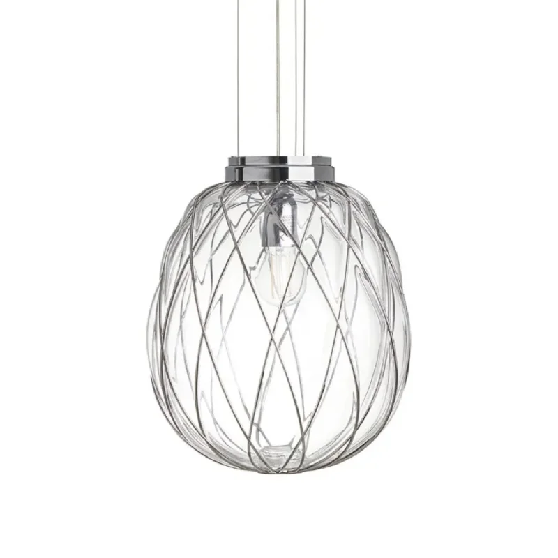 asian inspired table lamps with bamboo accents for a zen atmosphereasian inspired table lamps with bamboo accents for a zen atmospherePinecone Medium Table Lamp - Transparent/Chrome