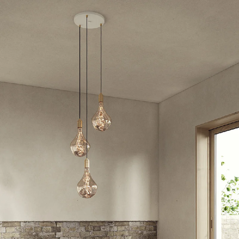 Mediterranean - Style Ceiling Lights with Terra - Cotta and Ceramic DetailsMediterranean - Style Ceiling Lights with Terra - Cotta and Ceramic DetailsTala Triple Pendant Brass with Voronoi II, White Canopy Mediterranean - Style Ceiling Lights with Terra - Cotta and Ceramic DetailsMediterranean - Style Ceiling Lights with Terra - Cotta and Ceramic DetailsTala Triple Pendant Brass with Voronoi II, White Canopy
