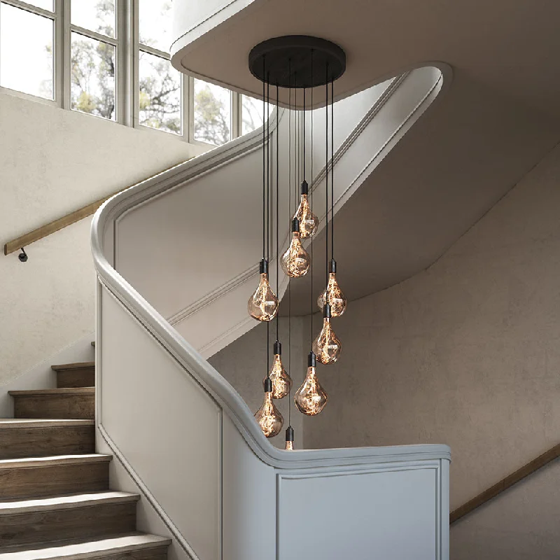 Retro Ceiling Lights Inspired by the 1950s and 1960s DesignRetro Ceiling Lights Inspired by the 1950s and 1960s DesignTala Nine Pendant Graphite with Voronoi II Black Canopy Retro Ceiling Lights Inspired by the 1950s and 1960s DesignRetro Ceiling Lights Inspired by the 1950s and 1960s DesignTala Nine Pendant Graphite with Voronoi II Black Canopy