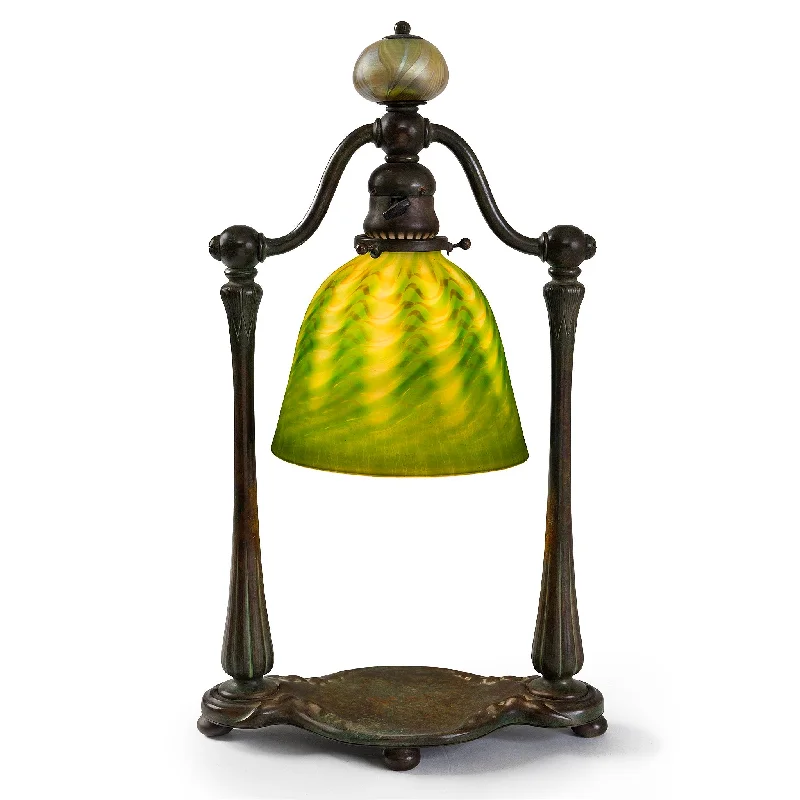 gothic style table lamps with dark finishes for a mysterious lookgothic style table lamps with dark finishes for a mysterious lookTiffany Studios New York "Damascene Lighthouse" Desk Lamp