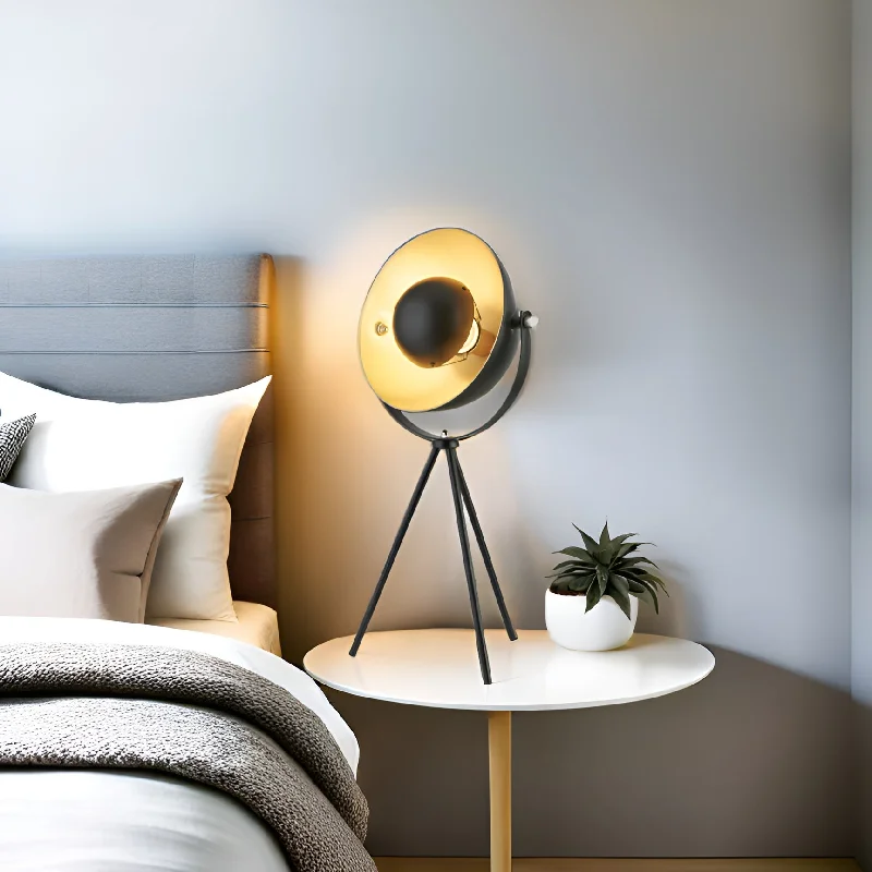 gothic style table lamps with dark finishes for a mysterious lookgothic style table lamps with dark finishes for a mysterious lookTripod Style Table Lamp in Gold/Black