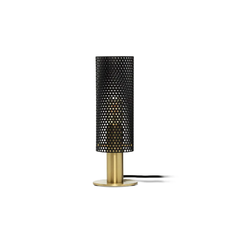 bohemian table lamps with colorful patterns for eclectic bedroomsbohemian table lamps with colorful patterns for eclectic bedroomsVouge Small Table Lamp - Black/Brass